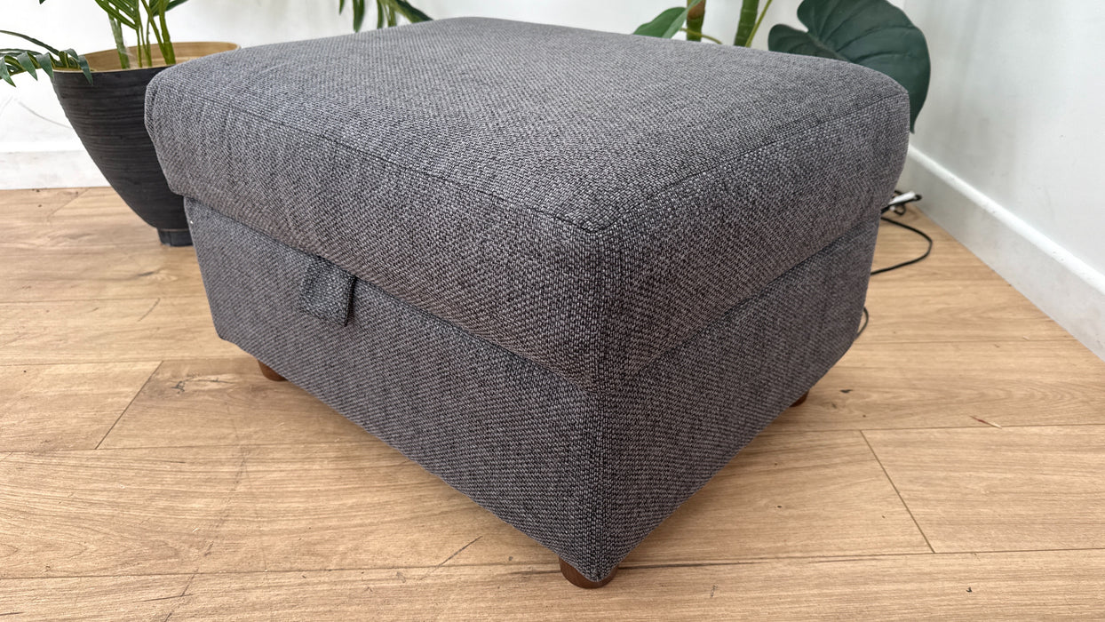 DFS New Camden Fabric Storage Footstool in Stone