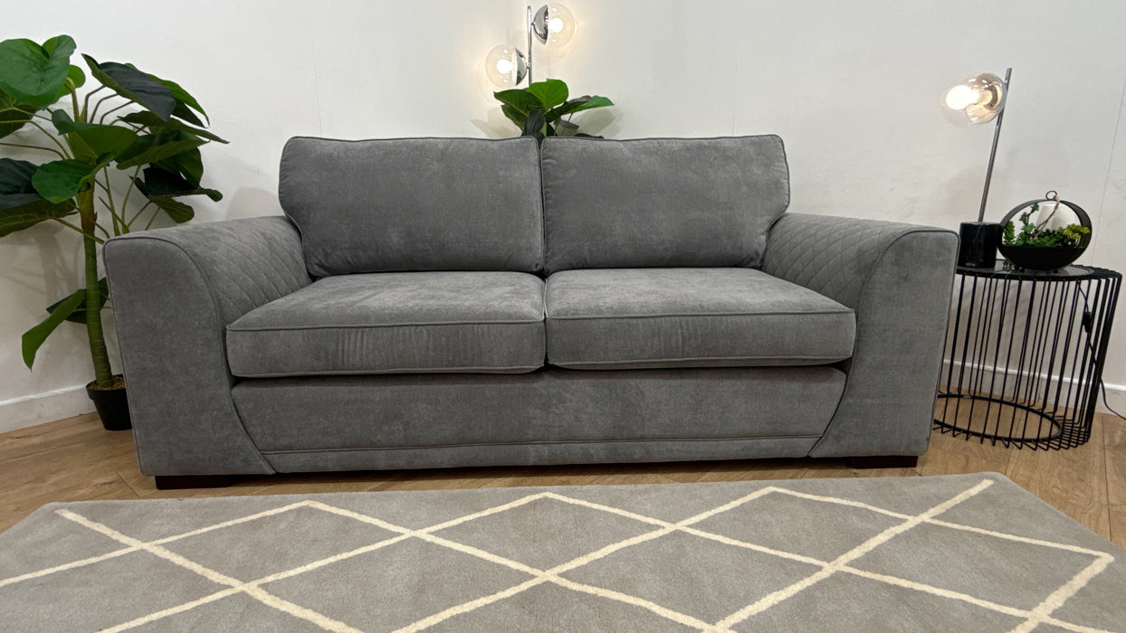 DFS Orka 3 Seater Fabric Sofa in Graphite
