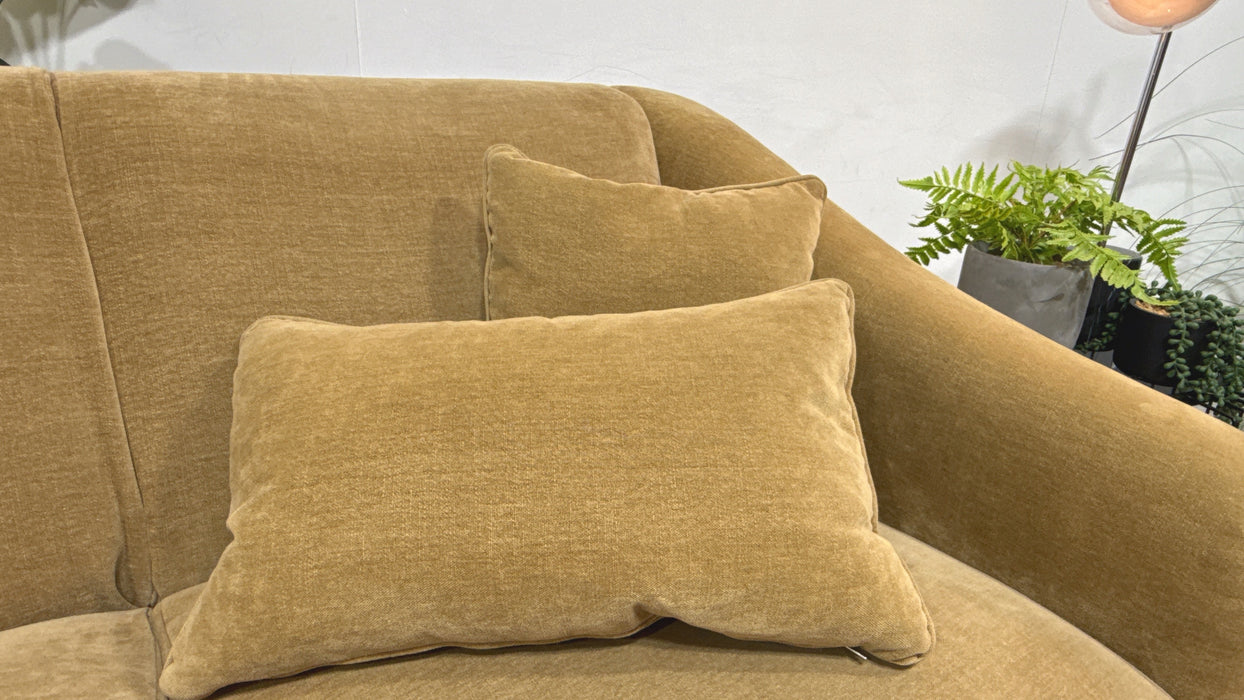 Sofology Bonbon Fabric 3 Seater in Aston Almond