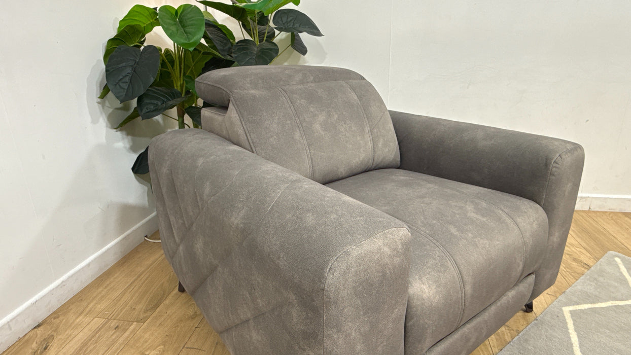 Sofology Allure Fabric Chair in Lifestyle Flecked Mocha