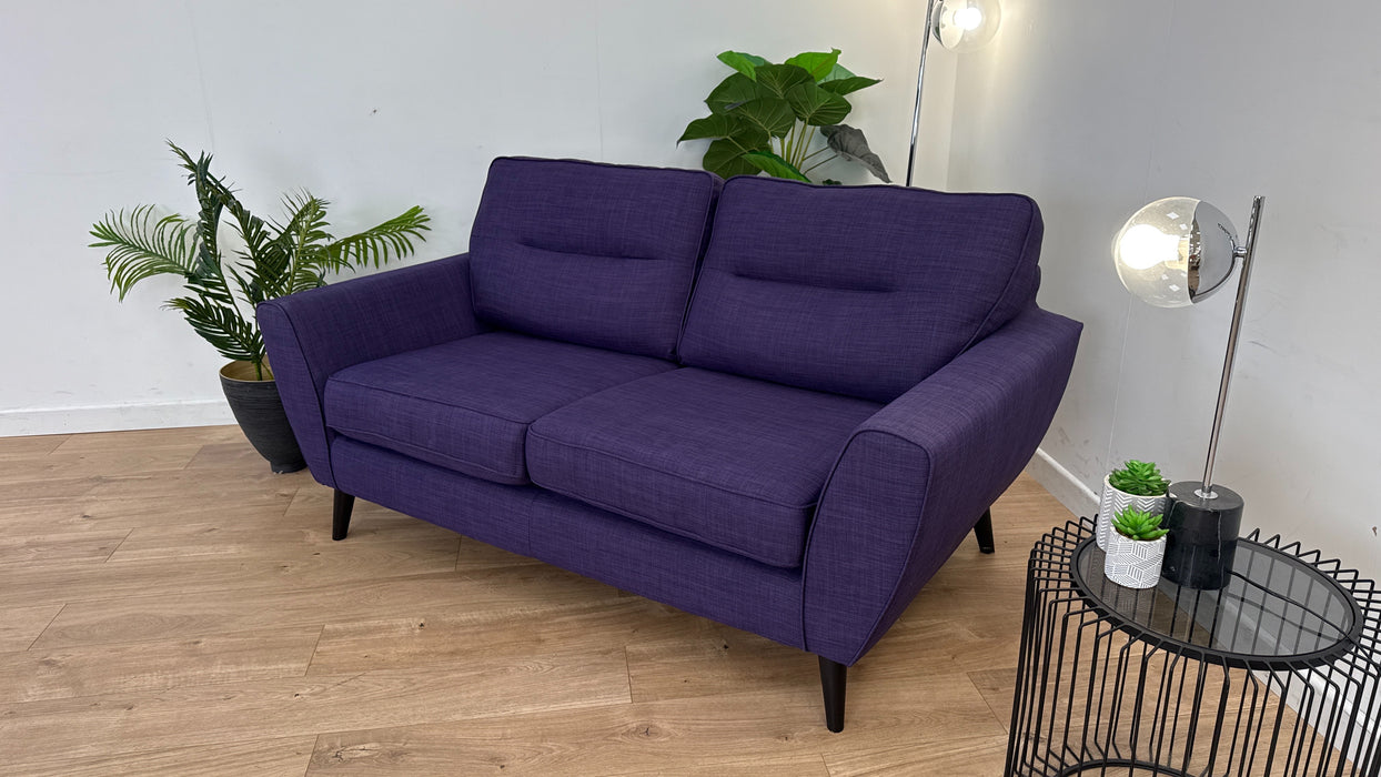 Hetty 2 Seater - Fabric Sofa - Linoso Purple