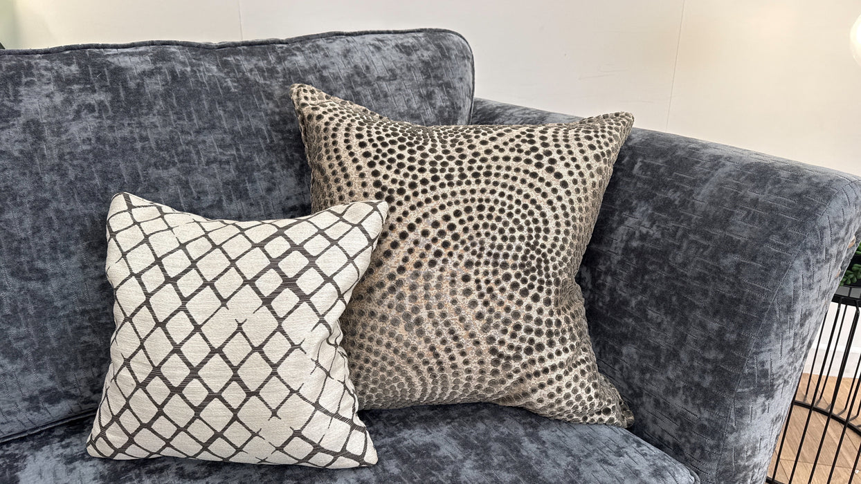 Sofology Fairmont Fabric 4 Seater Split Full Back in Fairmont Charcoal Mix