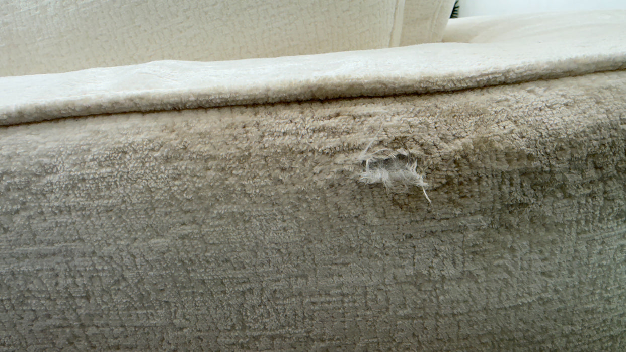 Sofology Bellagio Fabric 3 Corner 3 Reversible Feather Flex Seats in Chunky Luxe Chenille Snow Mix