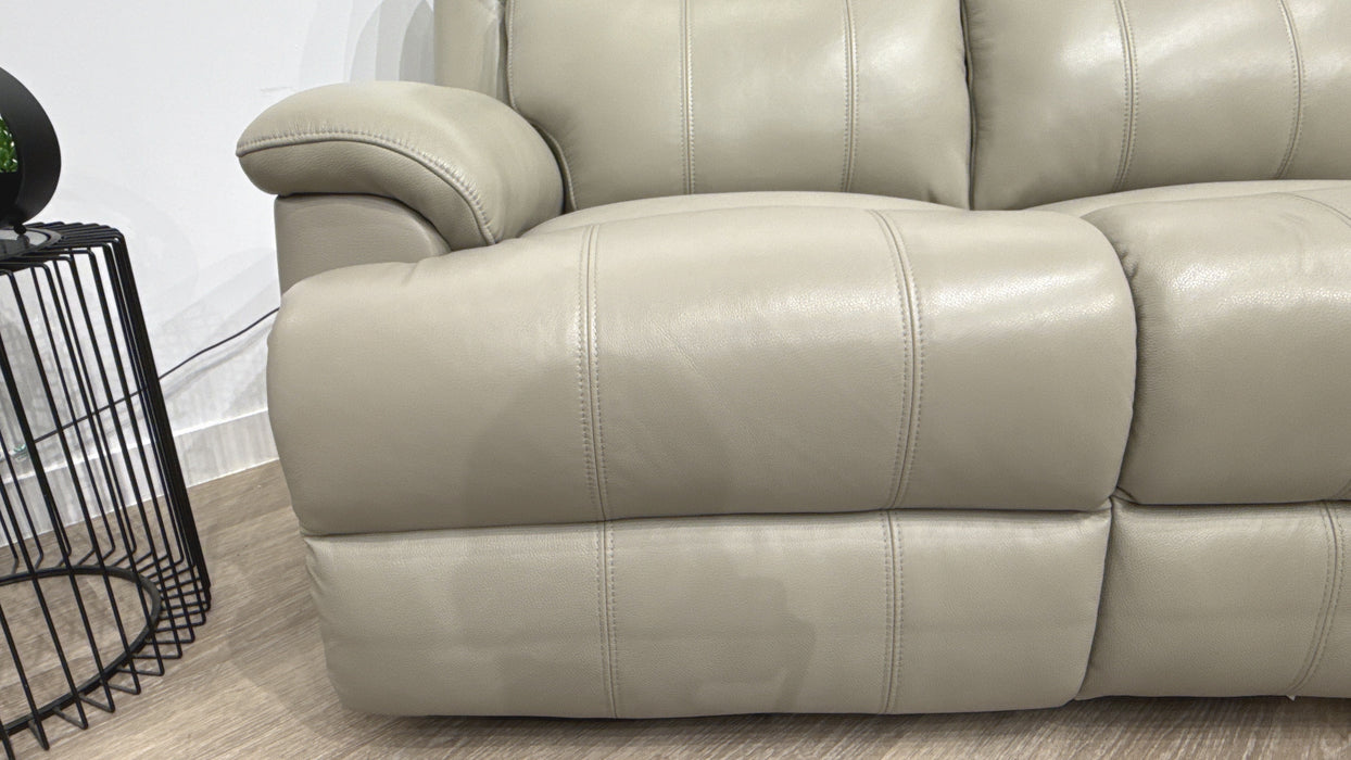 Sofology Gracie Leather 3 Seater in Trusty Sheen Lead Grey