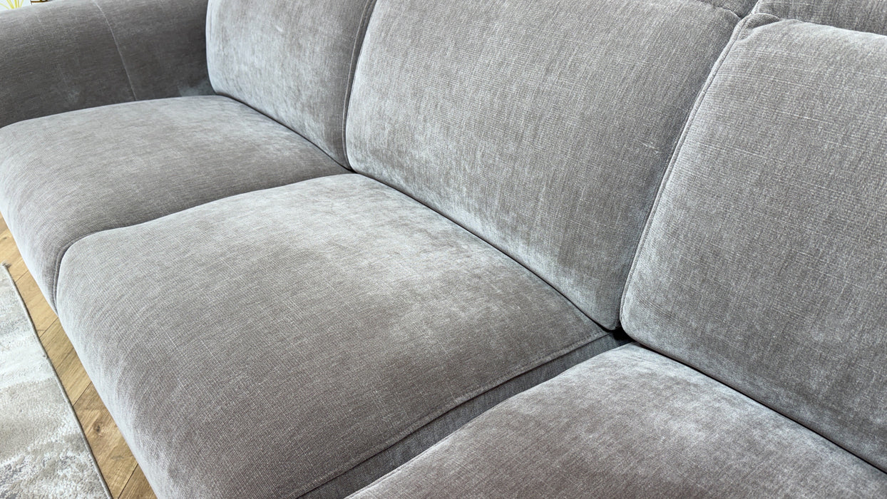 Sofology Kingsbridge Fabric 3 Seater in Relaxed Chenille Nutmeg
