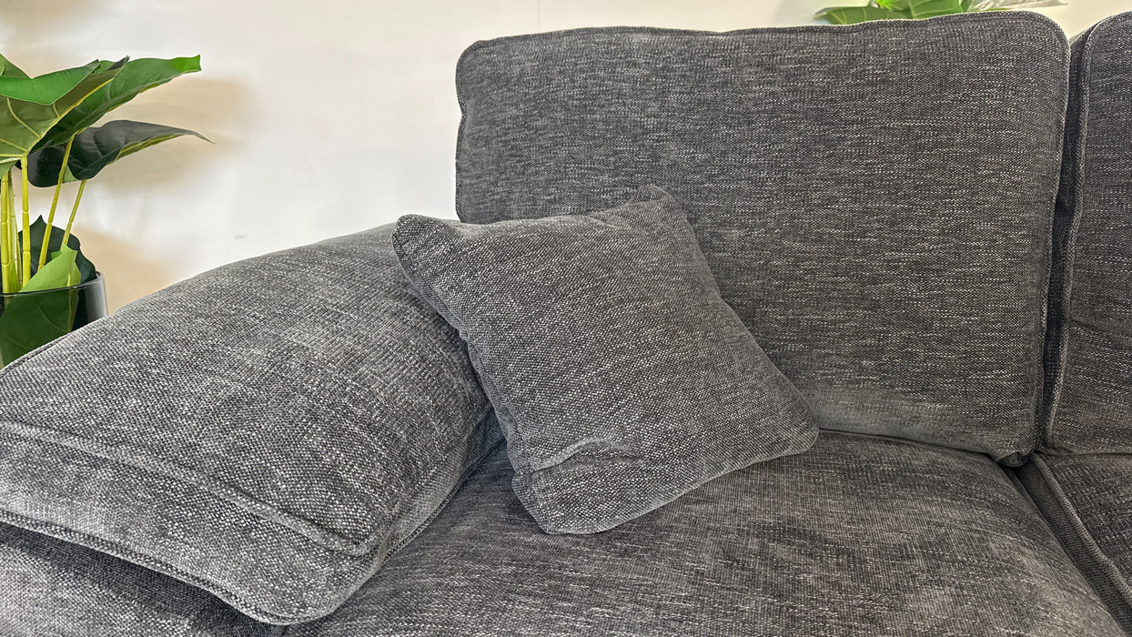 Sofology Brixton Fabric 2 Seater in Charcoal All Over