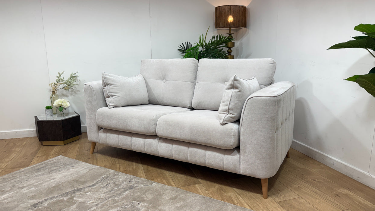 Sofology Remy Fabric 2 Seater in Soft Chenille Natural