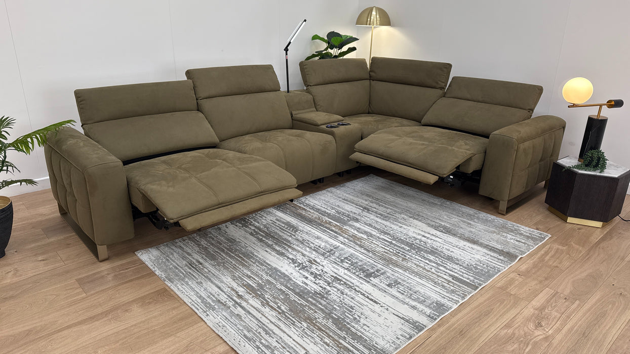 Marvella 3 Corner 1.5 Power Recliner - Olive