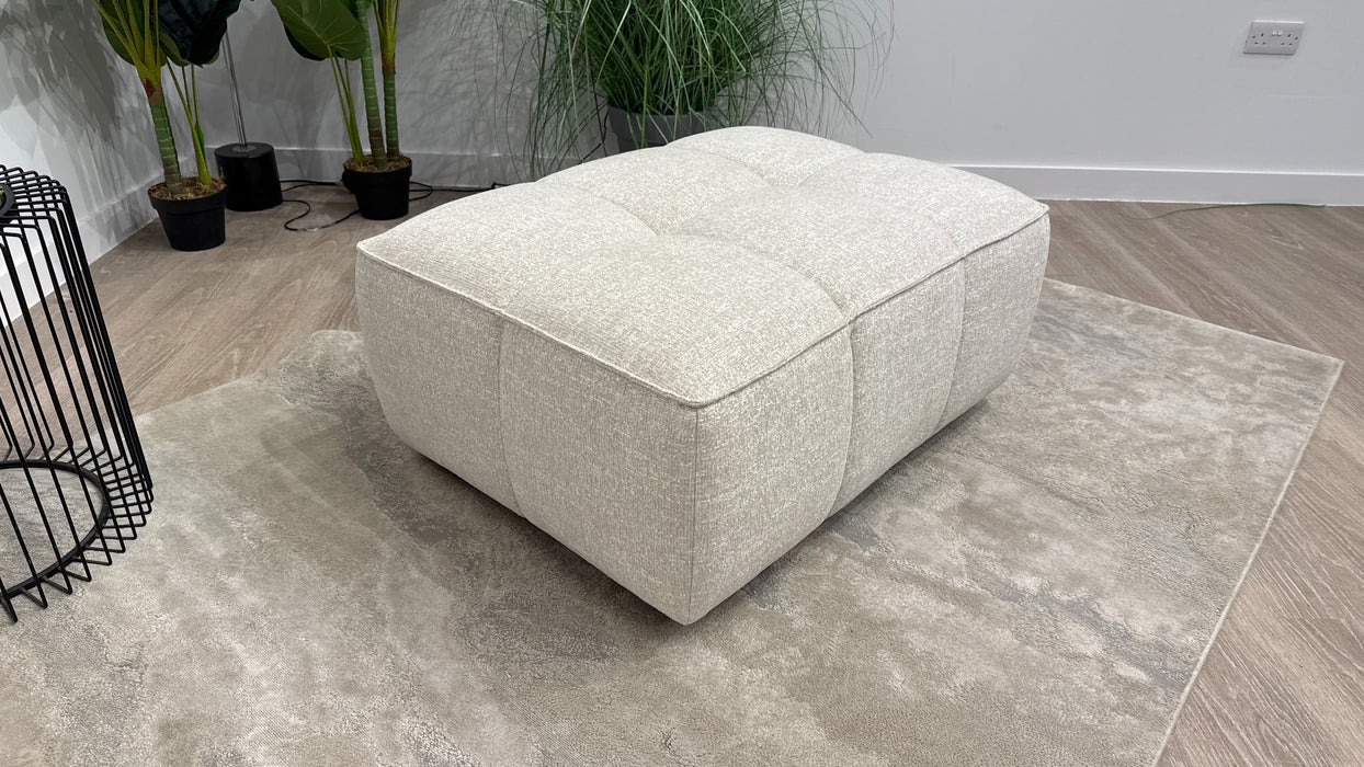 Sofology Moritz Footstool In Cream