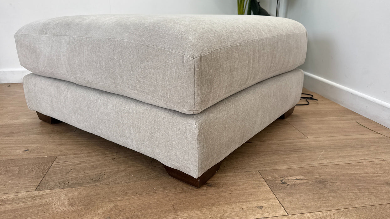 Sofology Tallulah Fabric Storage Footstool in Soft Chenille Wicker