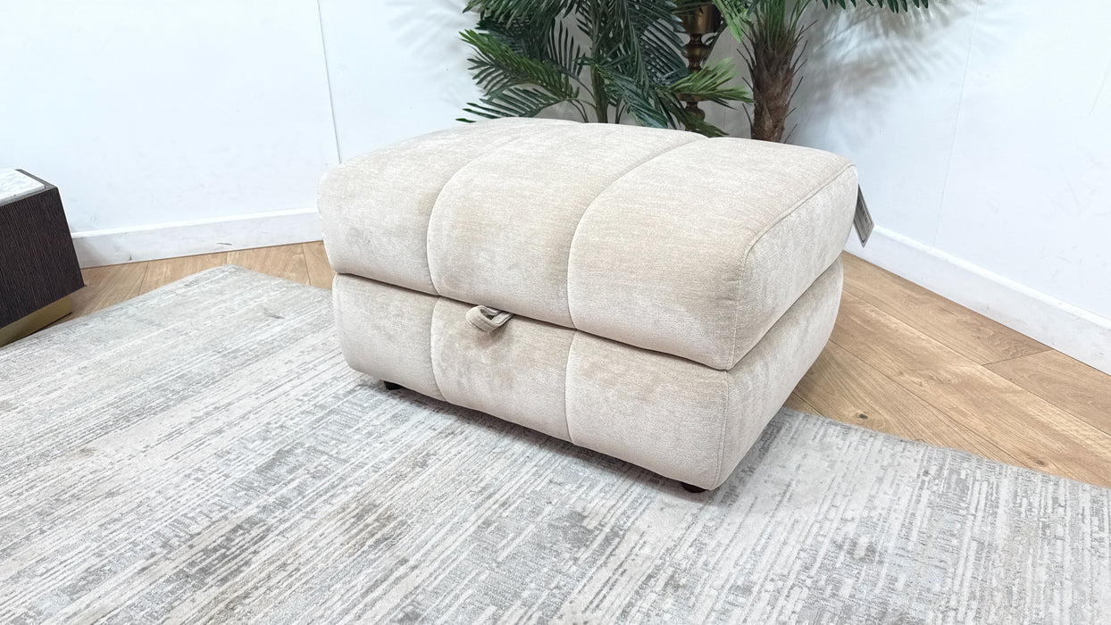 Sofology Fabric Storage Footstool in Mushroom