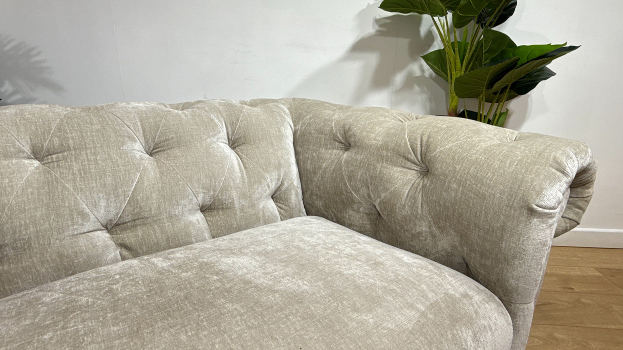 Sofology Kensington Fabric 4 Seater in Luxury Chenille Linen