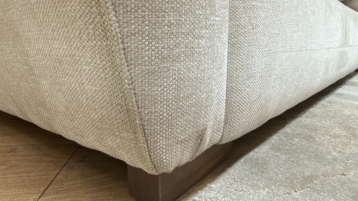 Sofology Calista Fabric 3 Seater Pillow Back no Fluting in Linen Look Chenille Mist