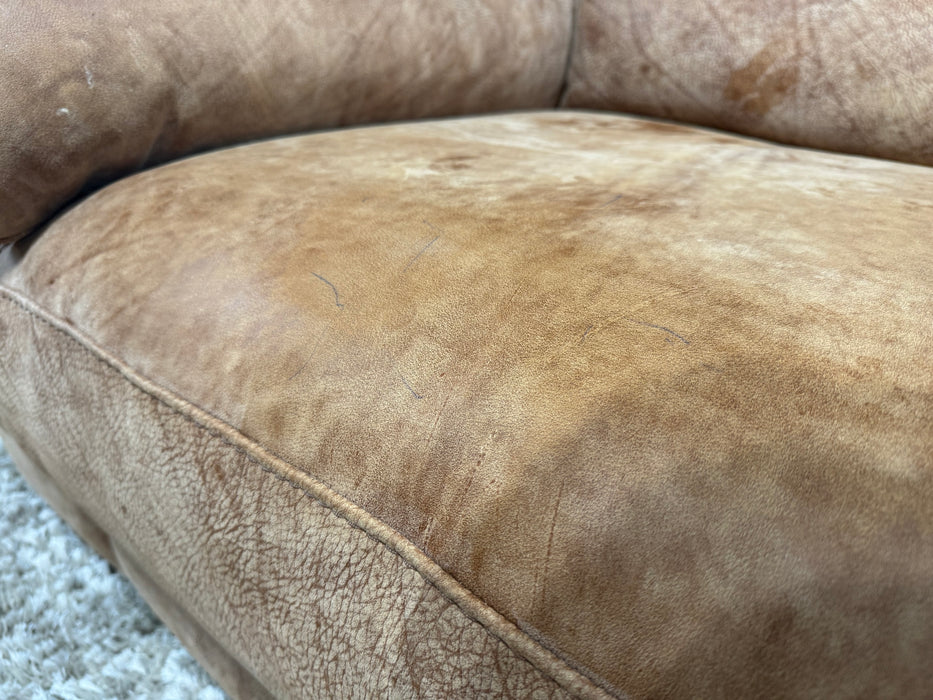 Santino Love Seat Utah Tan Leather (WA2)