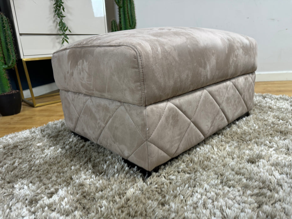 Mason Fabric Designer Footstool Tara Nutmeg (WA2)