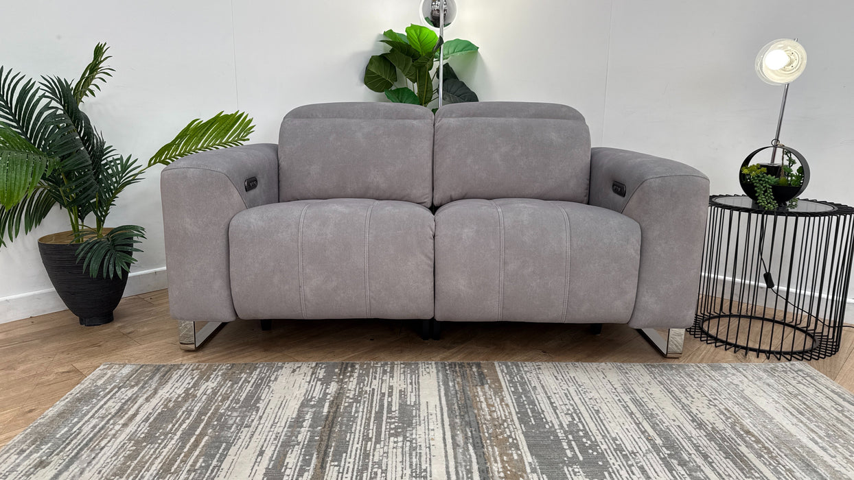 Sofology Marvella Fabric Recliner 2 Seater in Stone