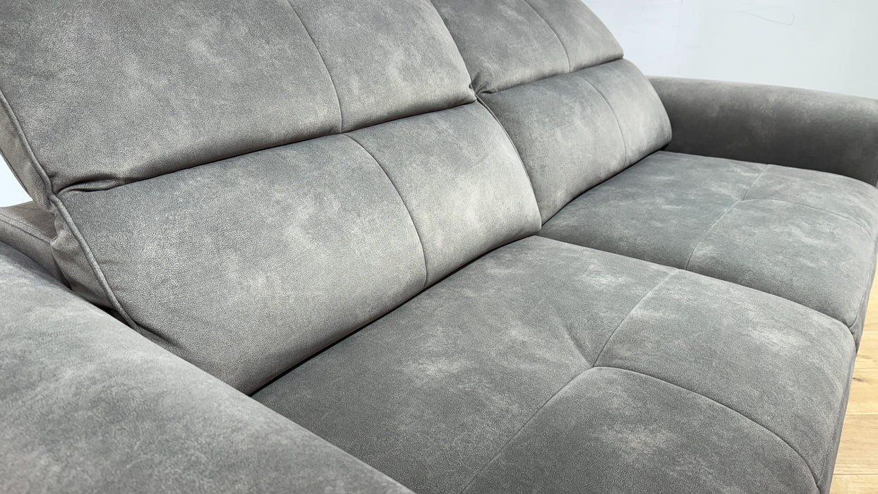 Sofology Riviera Fabric 3 Seater Motion Chaise in Lifestyle Flecked Mocha