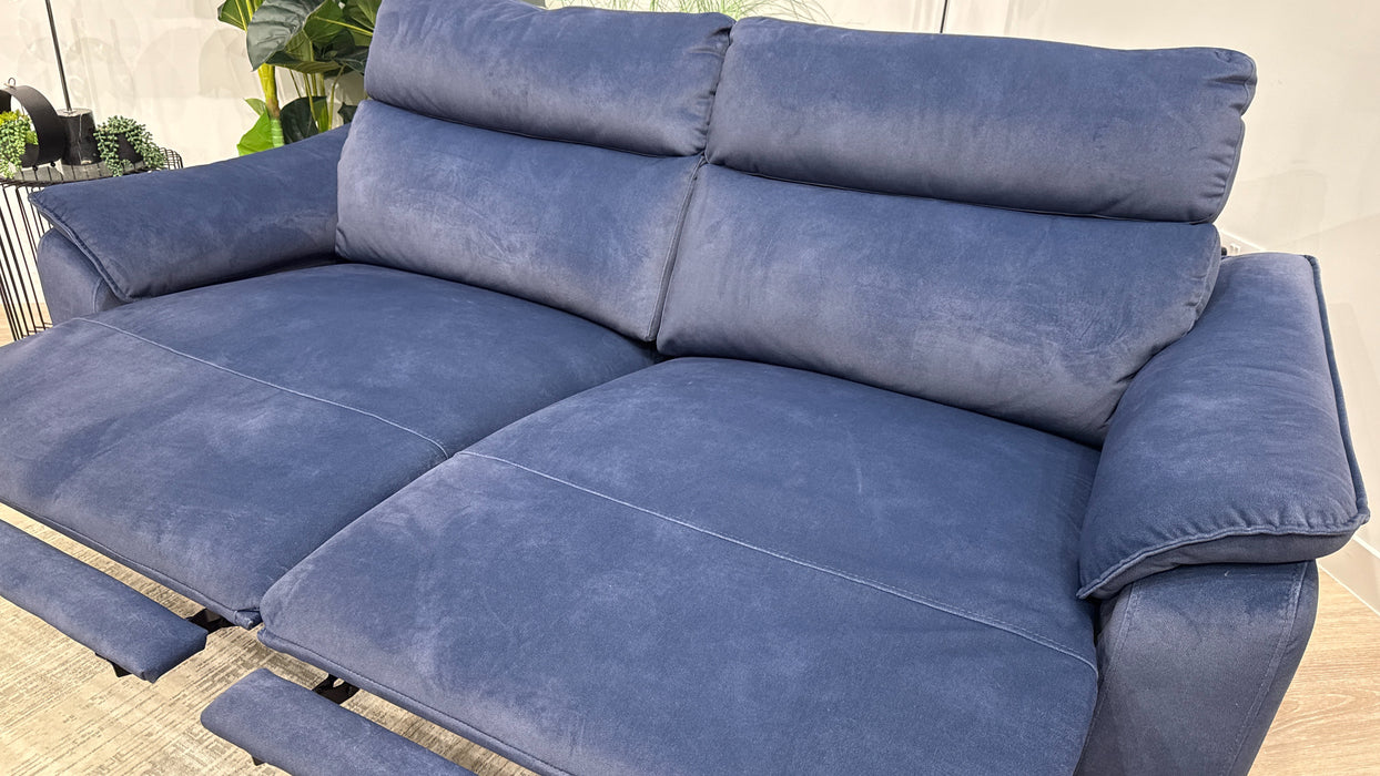 Sofology Arlo Fabric 2.5 Seater Power Recliner in Lifestyle Flecked Navy