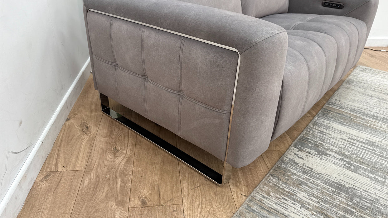 Sofology Marvella Fabric Recliner 2 Seater in Stone