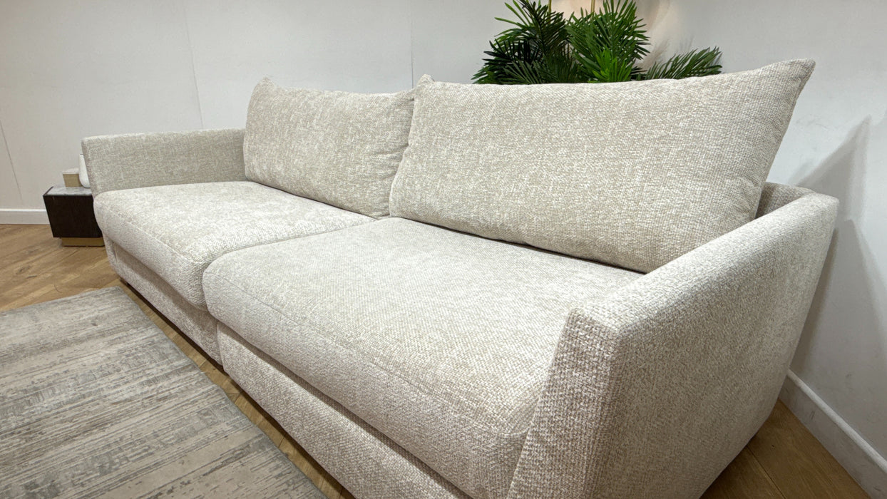 Sofology Tallulah Fabric 4 Seater Split in Cosy Boucle Ecru