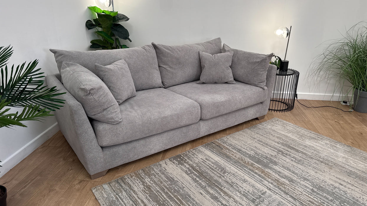 Sofology Tallulah Fabric 3 Seater in Lifestyle Marbled Silver