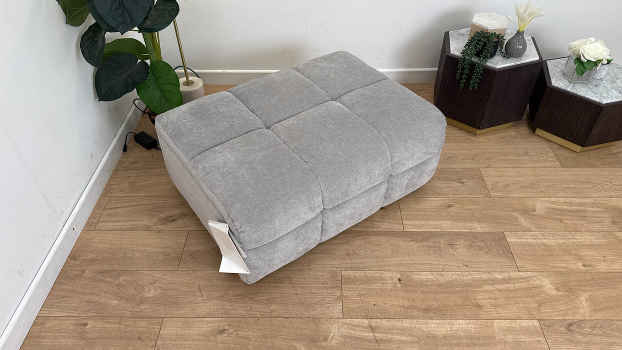 Sofology The Lunar Designer Storage Footstool in Relaxed Chenille Moonstone