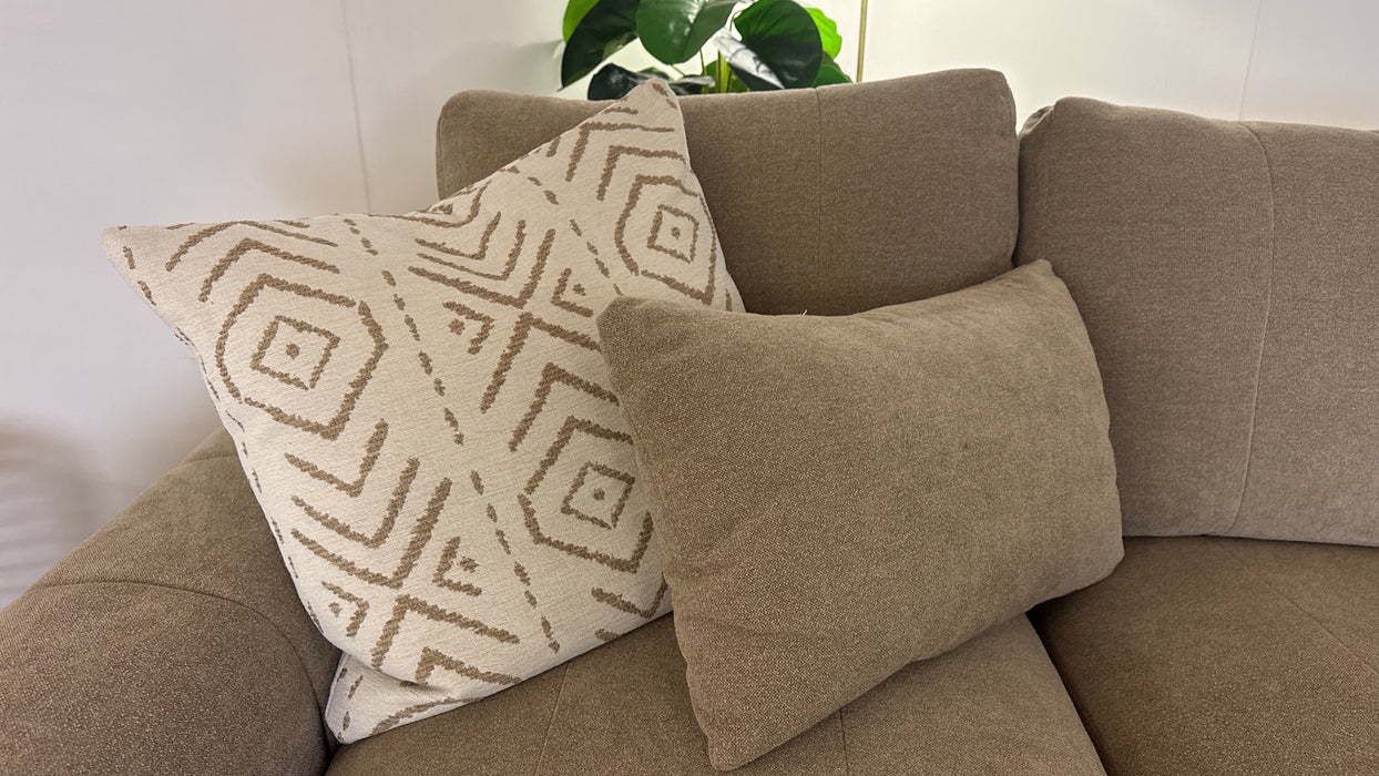 Sofology Soho Fabric 2 Seater in Micro Boucle Mink/Natural