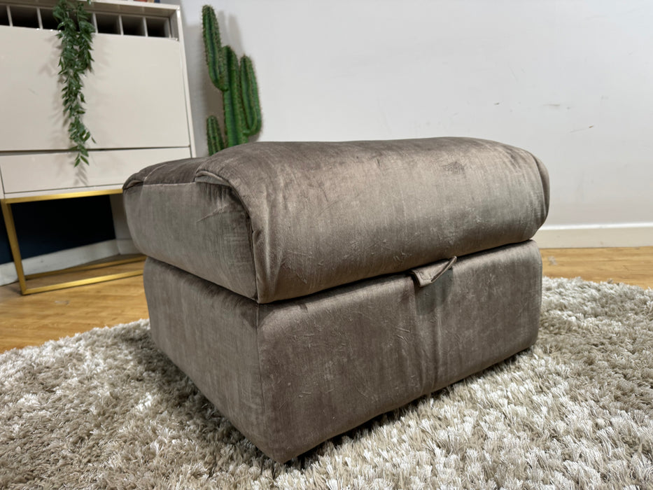 Parker Fabric Footstool - Heritage Cedar (WA2)