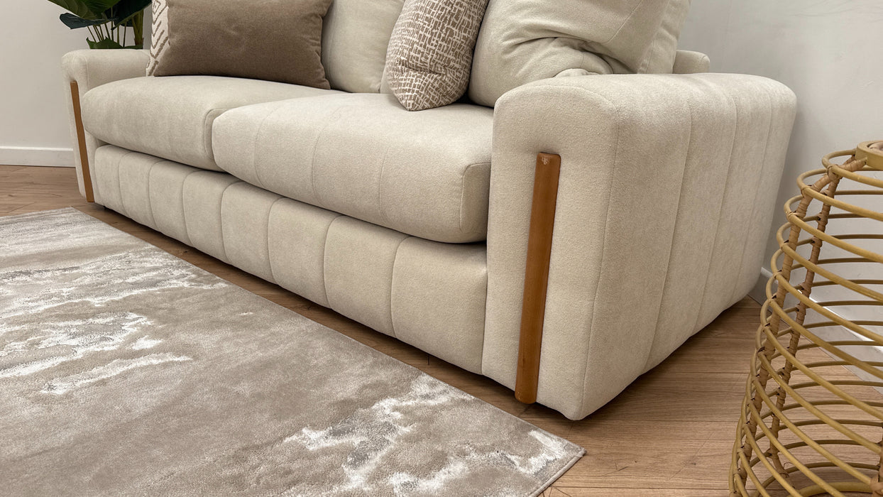 Sofology Soho Fabric 4 Seater Sofa in Boucle Natural