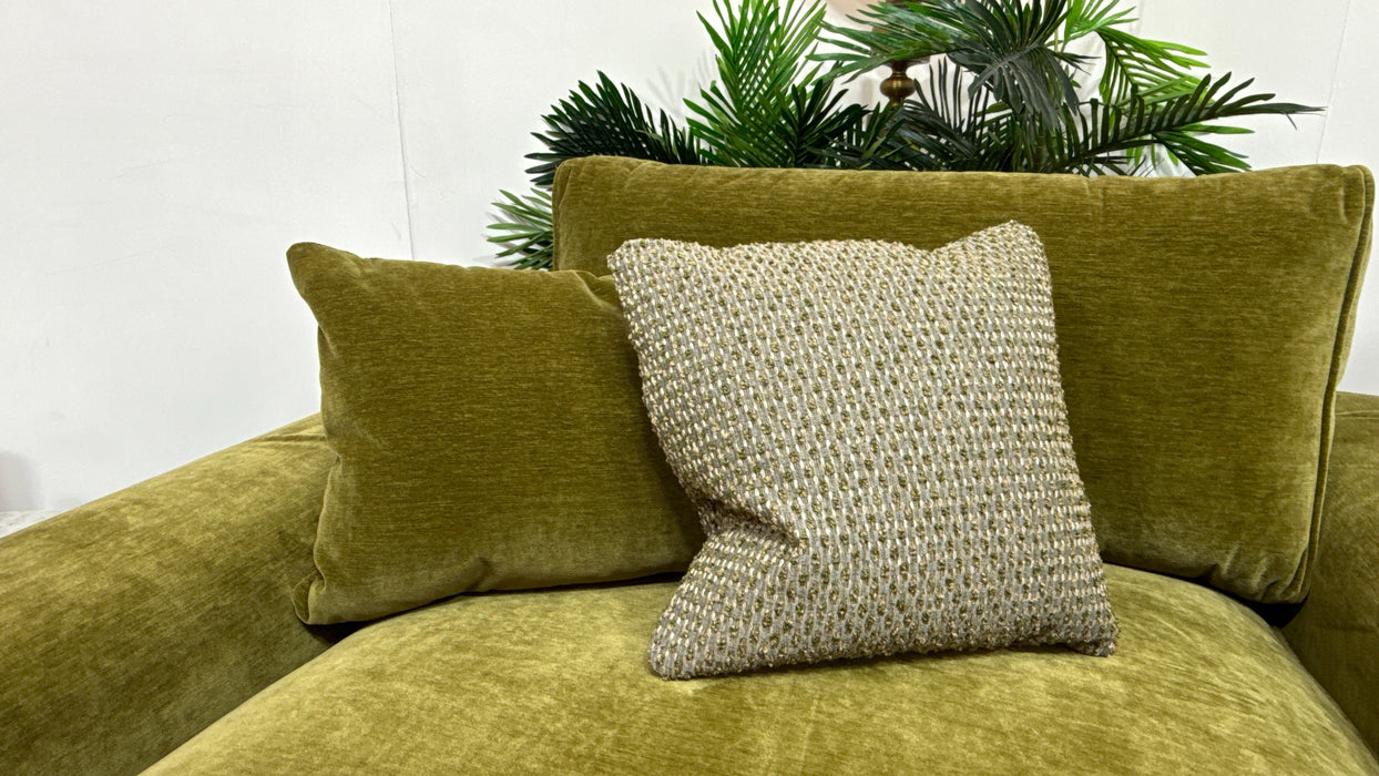 Sofology Sterling Fabric Lovseat in Vintage Velvet Olive