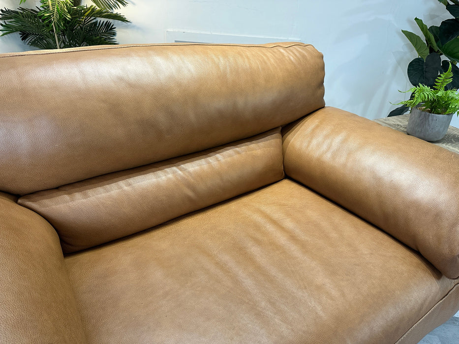 Santino Leather Loveseat - Apollo Espresso