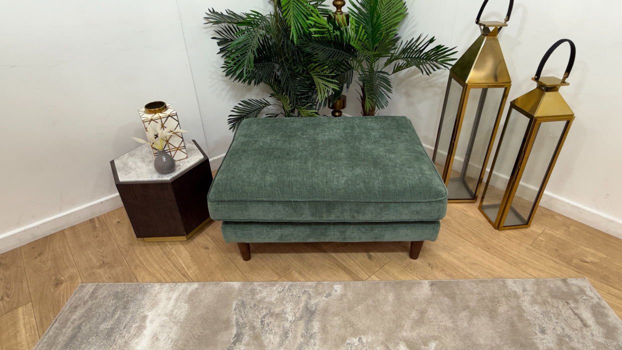 Sofology Cricket Combi Fabric Footstool in Nordic