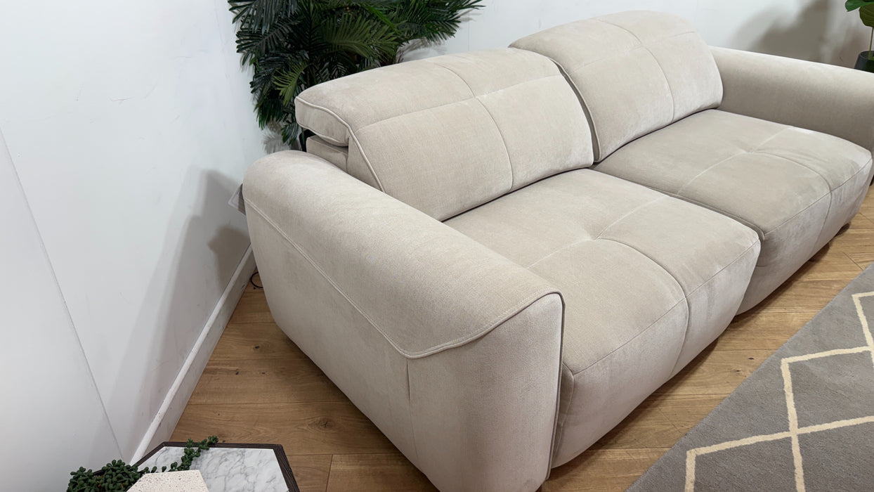 Sofology Riviera Fabric 3 Seater Motion Chaise in Relaxed Chenille Cotton