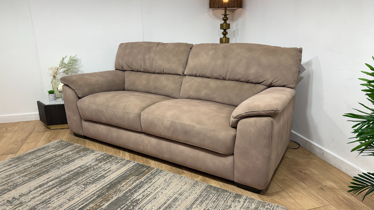 Sofology Santina Fabric 3 Seater in Lifestyle Mottled Latte