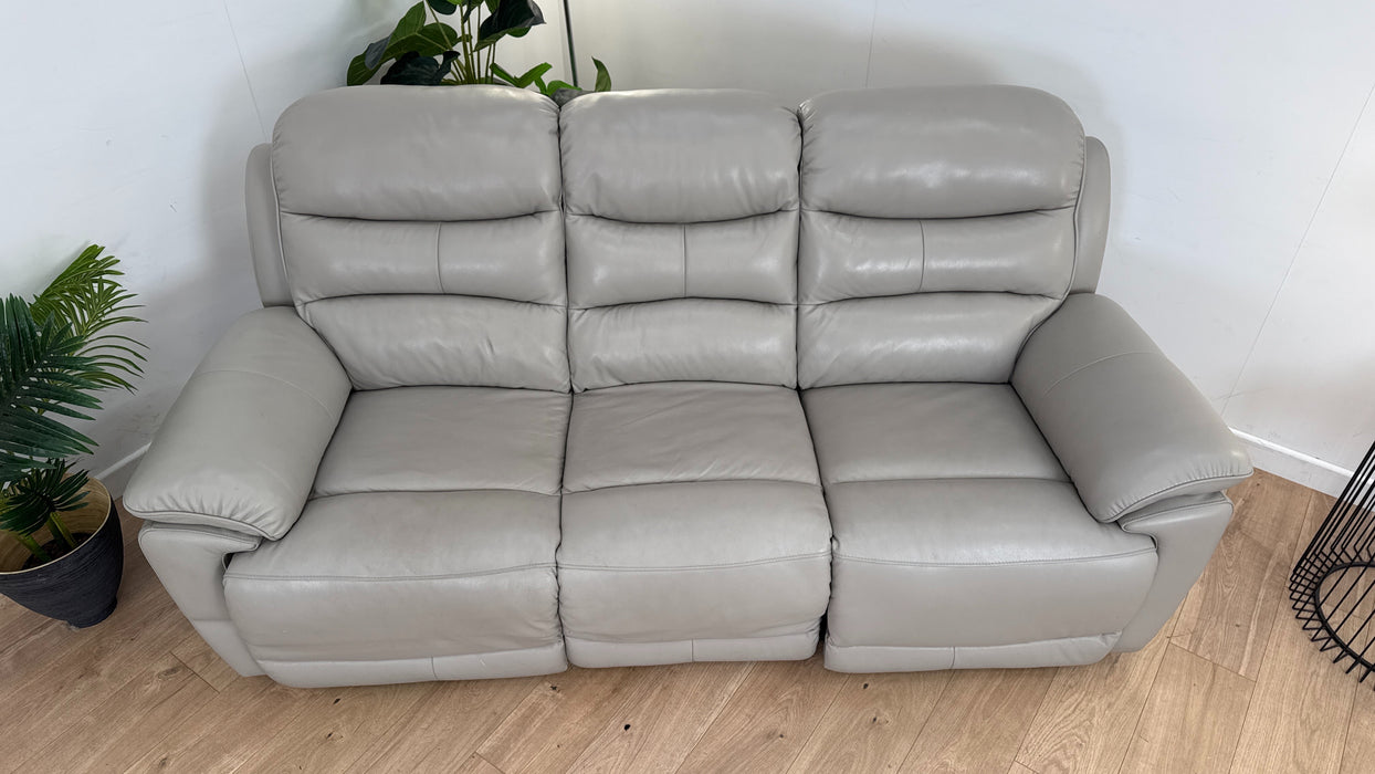 Navona 3 Seater Leather Power a recliner Sofa