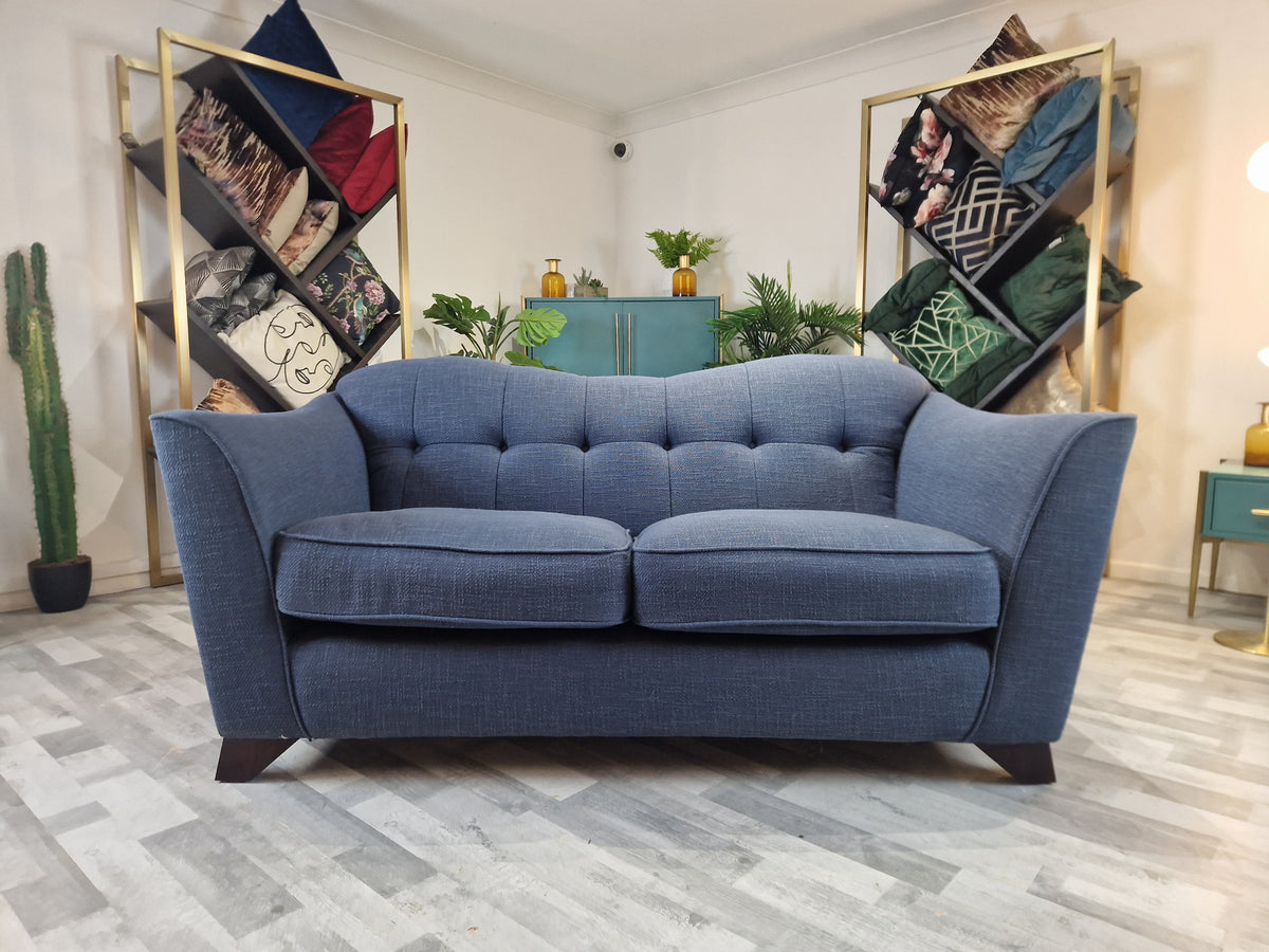 Bartelli 2 Seat Fabric Sofa Navy — The Sofa Clearance Outlet