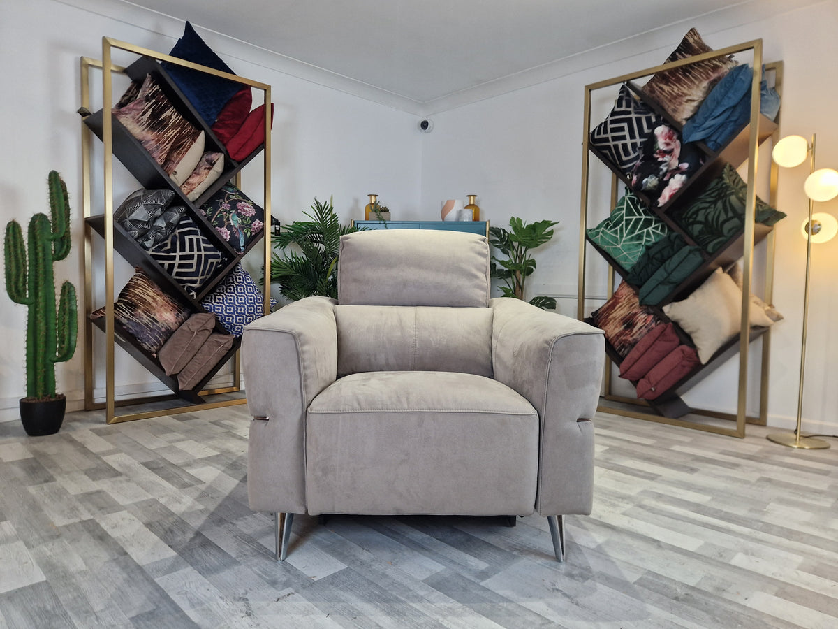 Dakota 1 Seat Fabric Pwr Rec Chair Toronto Charcoal — The Sofa