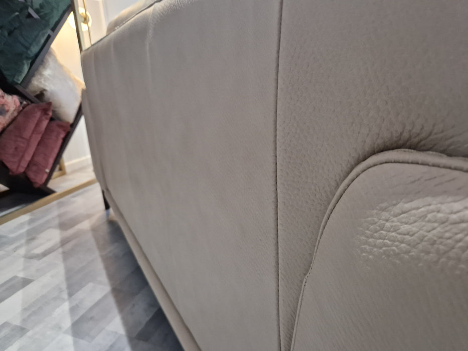 Sassari 2 Seat - Leather Sofa - Gemini Bone