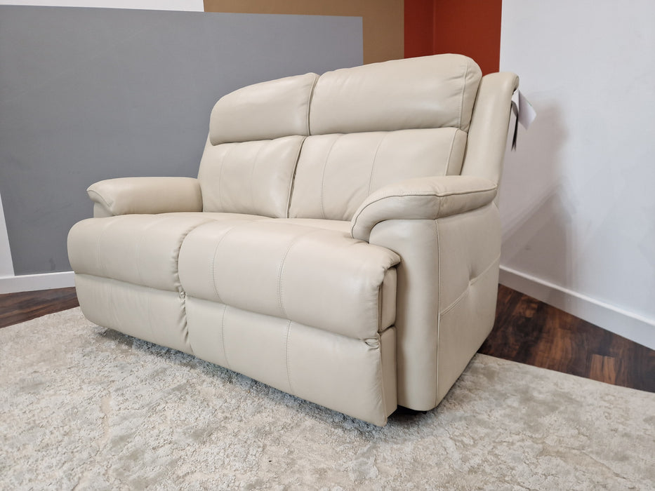 Gracy 2 Seat - Leather Sofa - Bone China