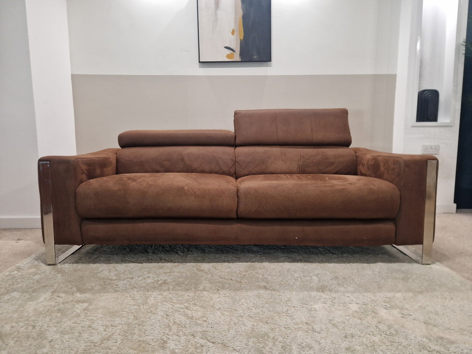 Torres 3 Seat - Fabric Sofa - Altara Chocolate