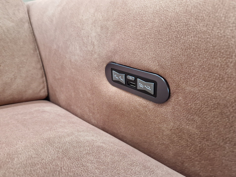 Bohemia 2 Seat - Fabric Power Reclining Sofa - Dexter Sand