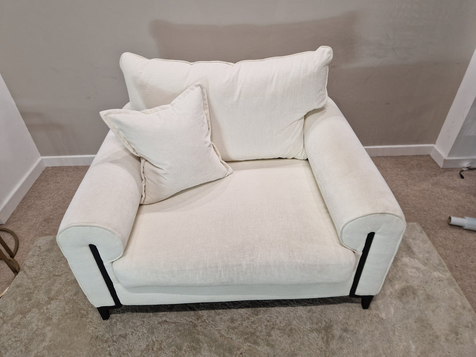 Porter 1.5 Seat - Fabric Loveseat - Blakely Ivory All Over - (J27)