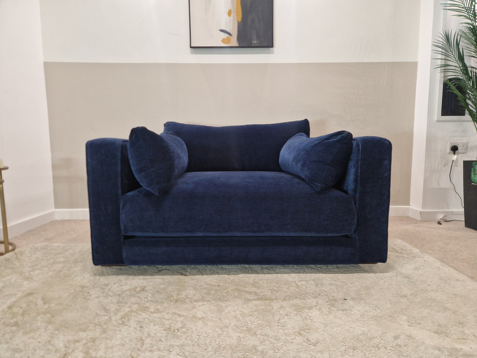 Brantwood 1.5 Seat - Fabric Loveseat - Chamonix Antique Navy (J27)