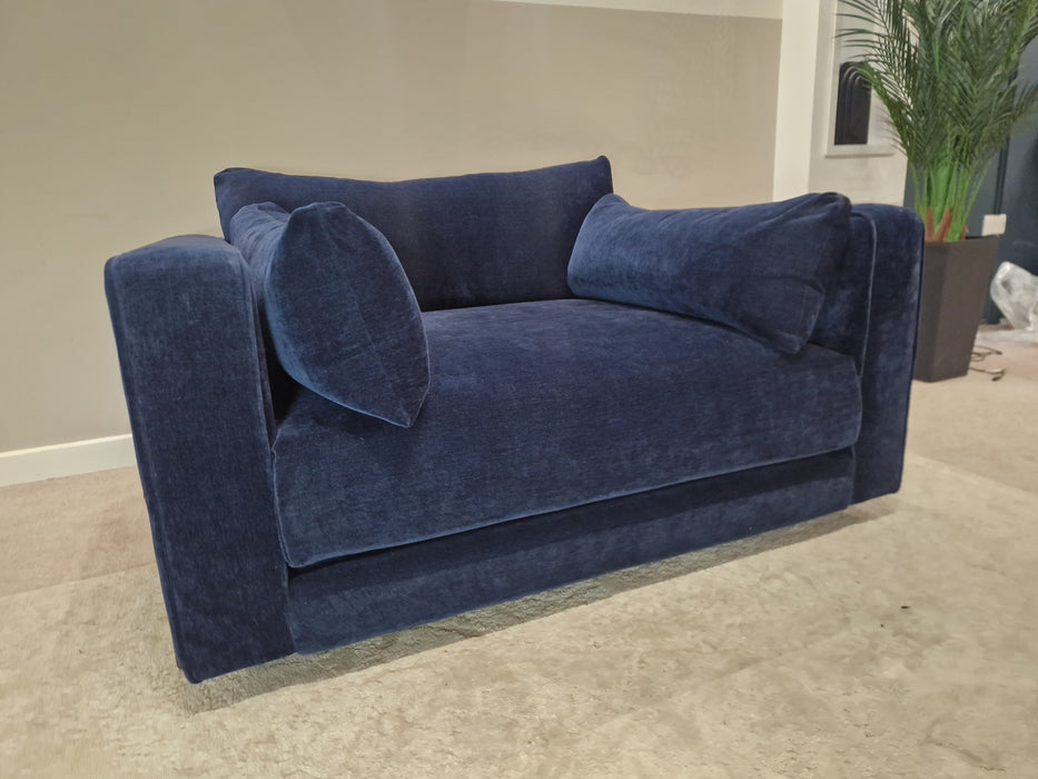 Brantwood 1.5 Seat - Fabric Loveseat - Chamonix Antique Navy (J27)