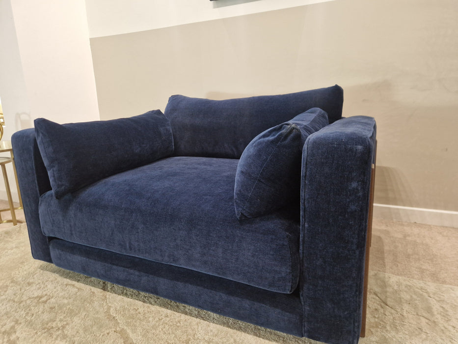 Brantwood 1.5 Seat - Fabric Loveseat - Chamonix Antique Navy (J27)