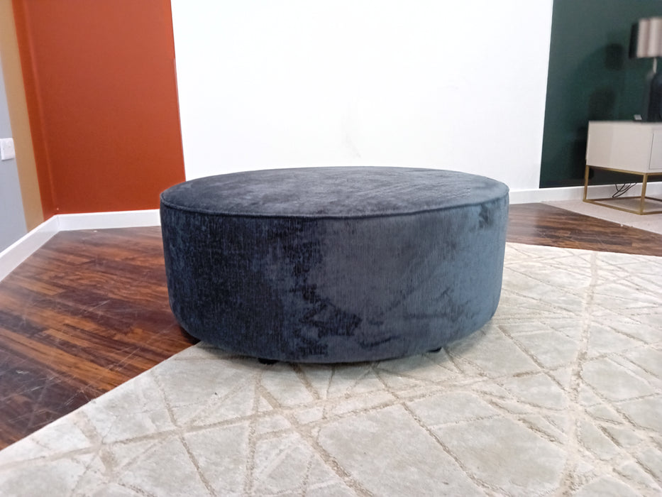 Odette Footstool - Fabric - Midnight All over