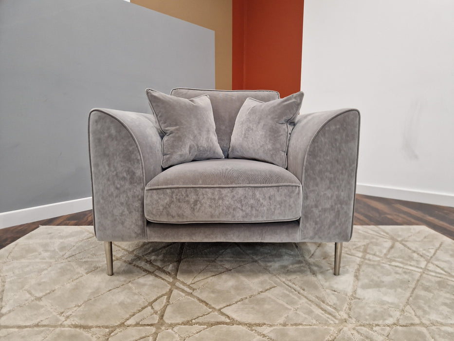 Moxie 1 Seat - Fabric Chair - Velvet Slate