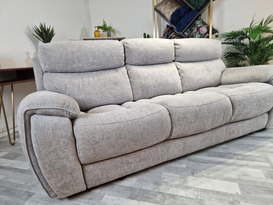 Radley 3 Seat - Fabric Power Reclining Sofa - Meo Grey