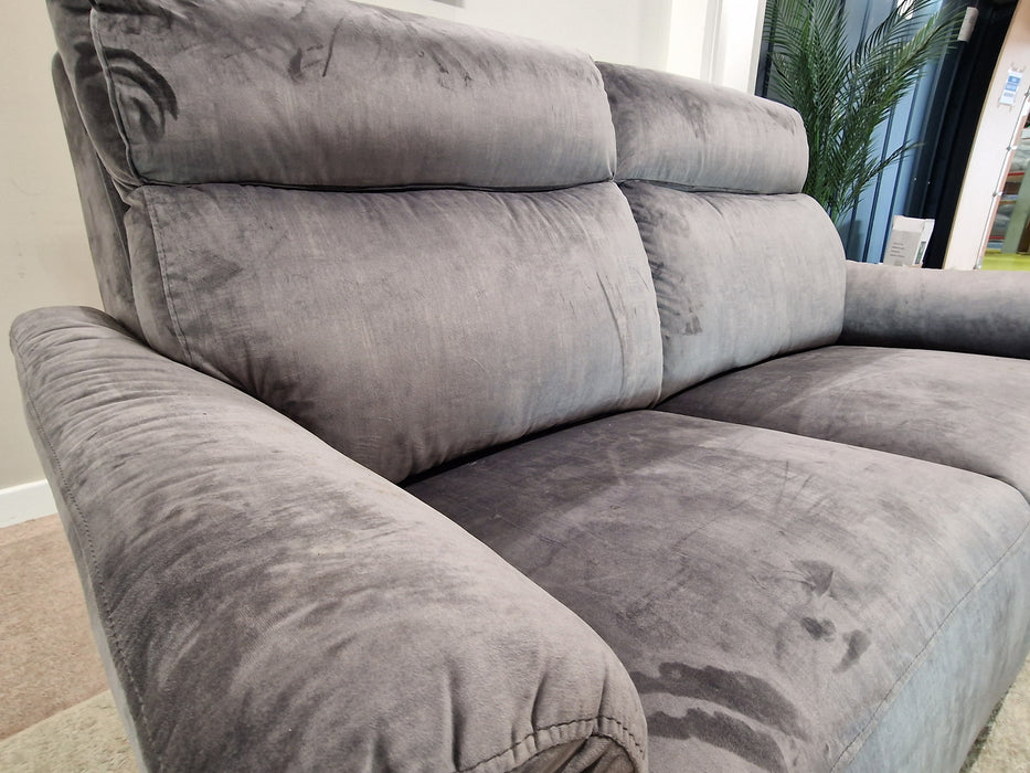 Parker 2.5 Seat - Fabric Pow Rec Sofa - Heritage Steel