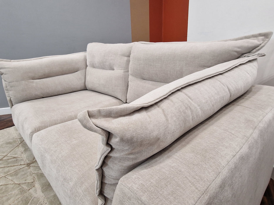 Strato 2 Seater - Fabric Sofa - Linen/Natural Mix